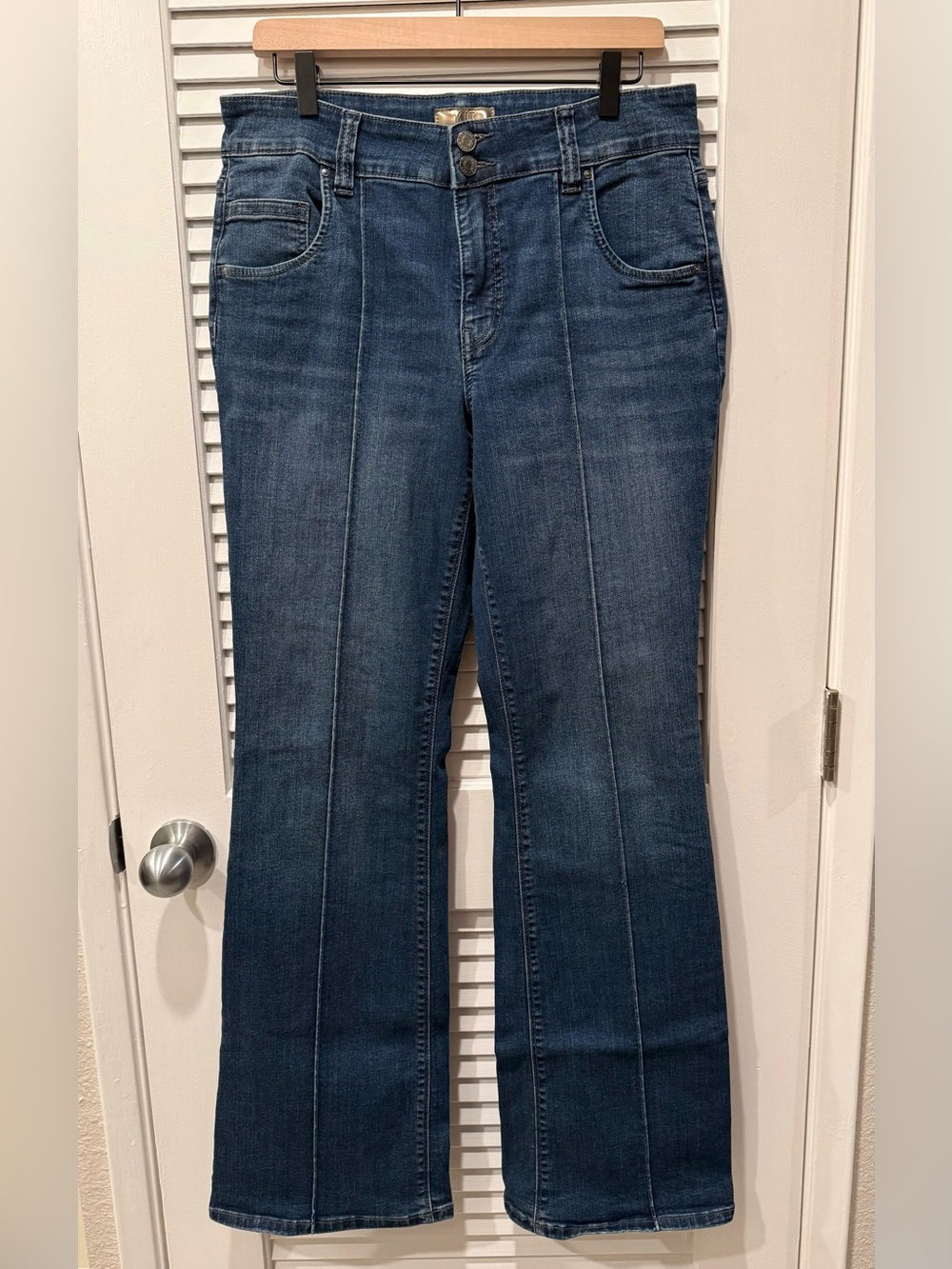 KUT from the Kloth Natalie High Rise Bootcut Jeans Dark Wash